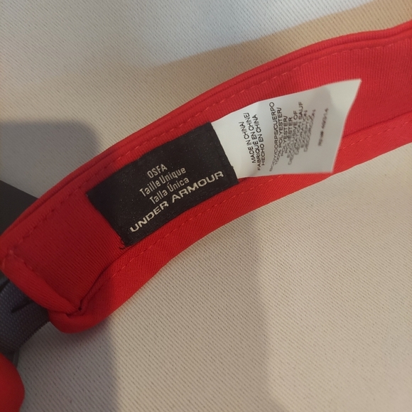 Under Armour Heat Gear Unisex Red Adjustable Belmont Bruins Visor NWT - Picture 7 of 9